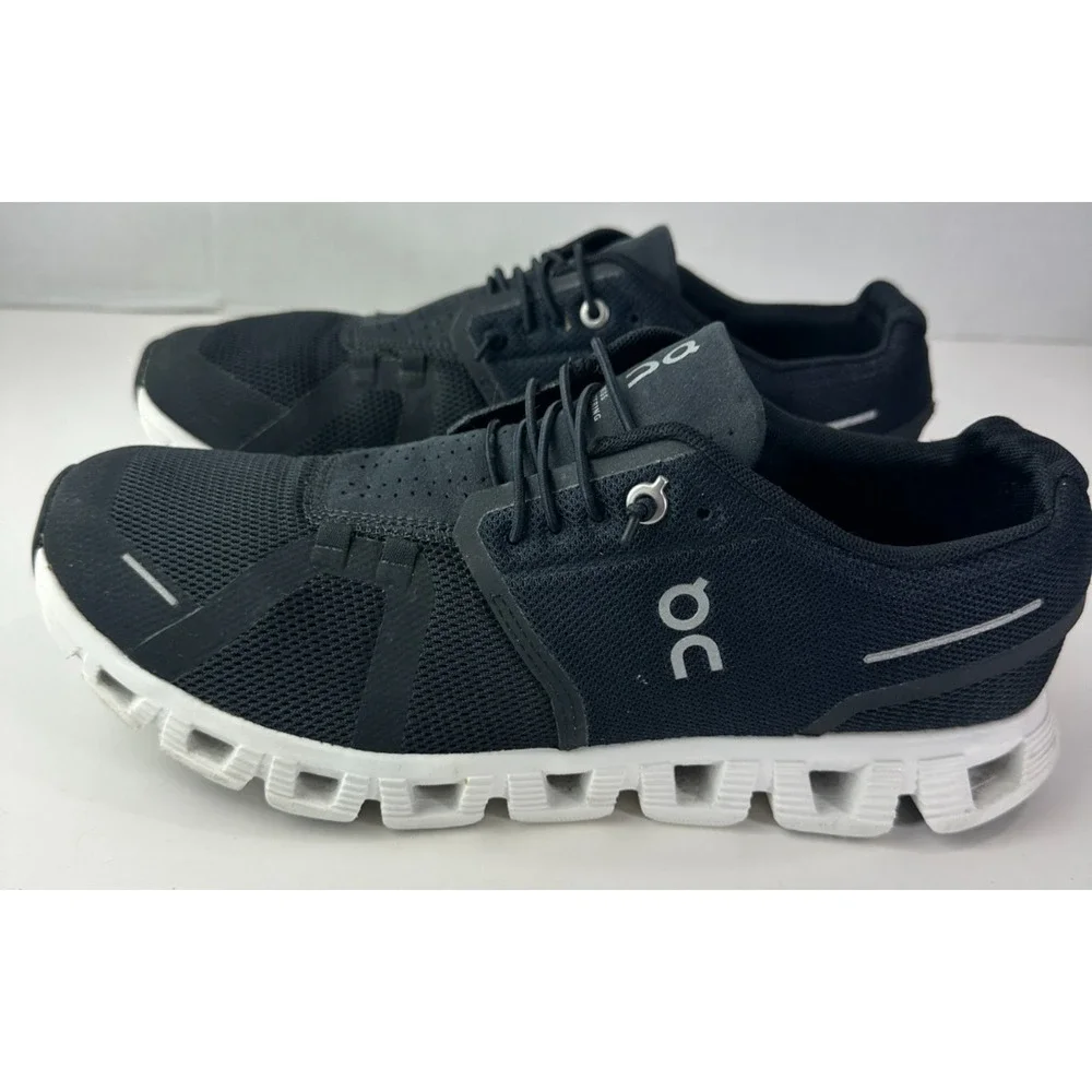 On Running Cloud 5 Shoes Black & White 59.98919 Men's Size 9 Running Sneakers - Picture 6 of 12